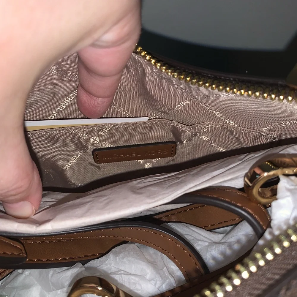 Michael Michael Kors Large Cora Shoulder Bag – Brown Monogram - Picture 7 of 9